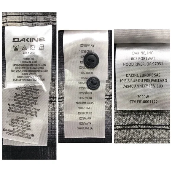 NWT Dakine Mens Franklin Flannel Shirt Size Small - Picture 7 of 13